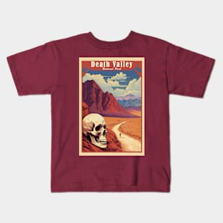 Death Valley National Park Vintage Travel  Poster Kids T-Shirt